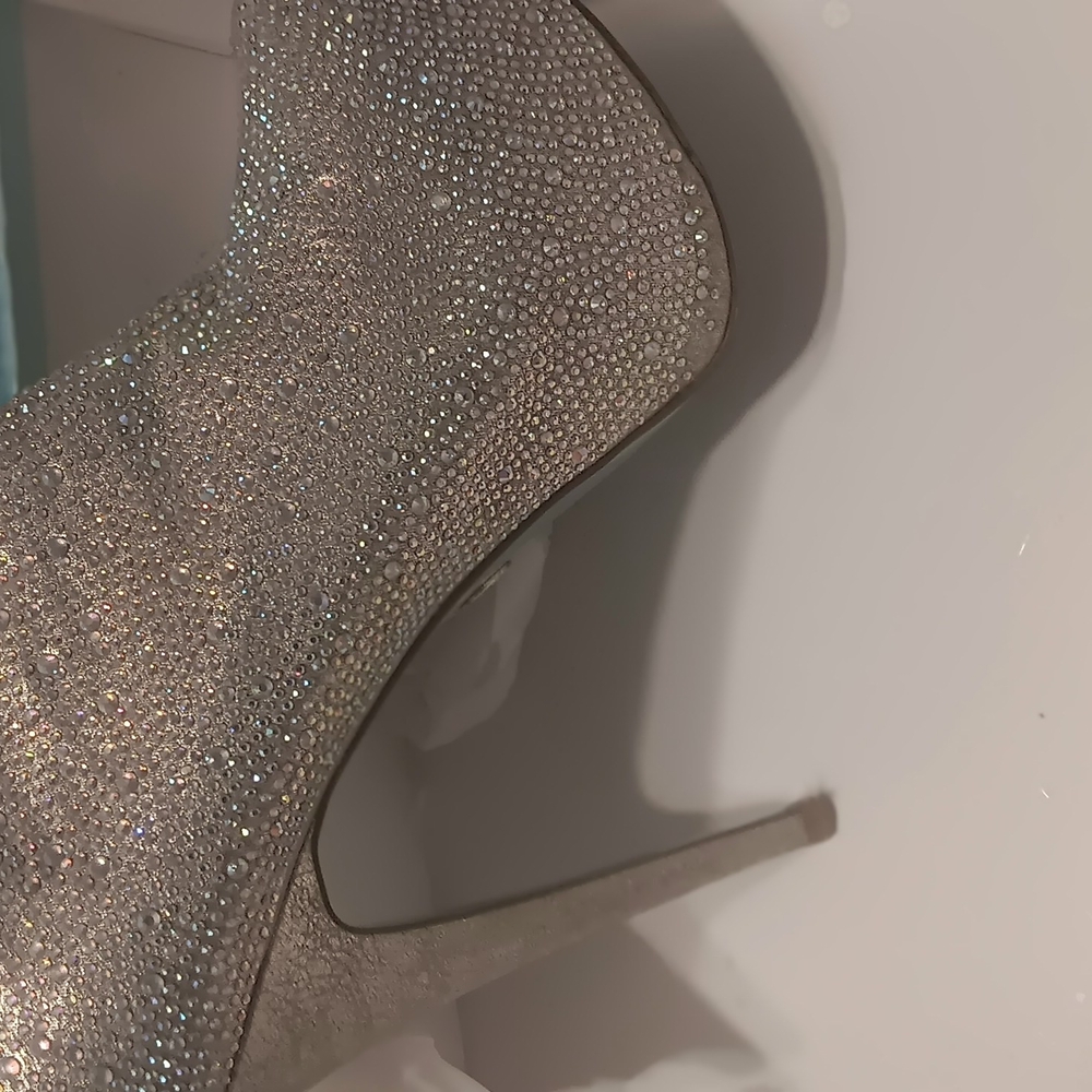 Elegant Silver Women's Heels